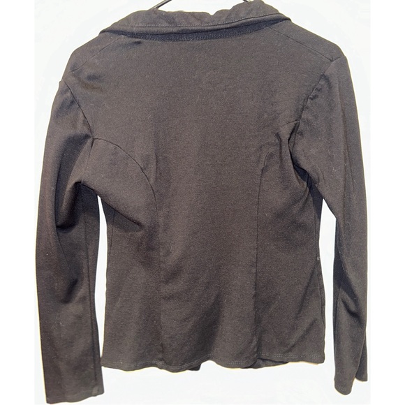 Blue S Black & Gold Buttoned Blazer Jacket - Picture 12 of 14